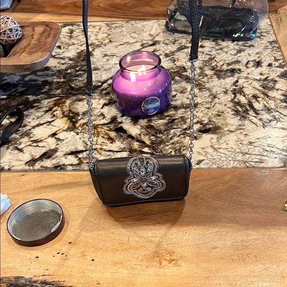 Brighton Elegant dark brown Embellished Women's small crossbody - Picture 6 of 6